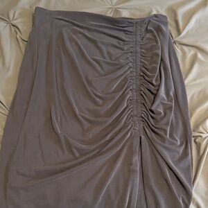Ruched Dark Gray Women’s Skirt